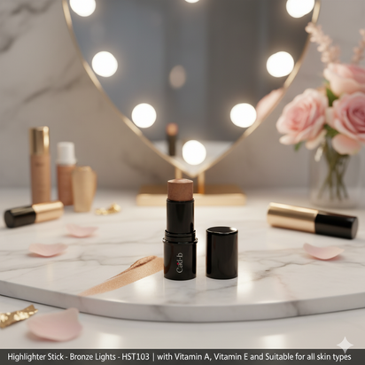 Highlighter Stick - Bronze Lights - HST103 with Vitamin C, Vitamin A, Vitamin E and Suitable for all skin types