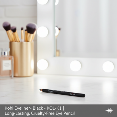 Kohl Eyeliner – Black – KOL-K1 | Long-Lasting, Cruelty-Free Eye Pencil