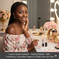 Luxury Cream Lipstick – Darling Dahlia – KB1 | Hydrating, Long-Wear, Vegan & Cruelty-Free Lip Color
